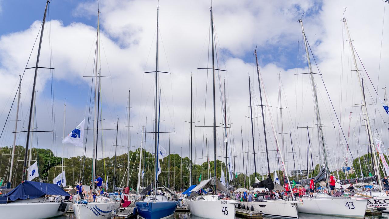 The yachts and crew are ready for the 2023 Sydney to Hobart race start. Picture: Andy Cheung / Getty Images