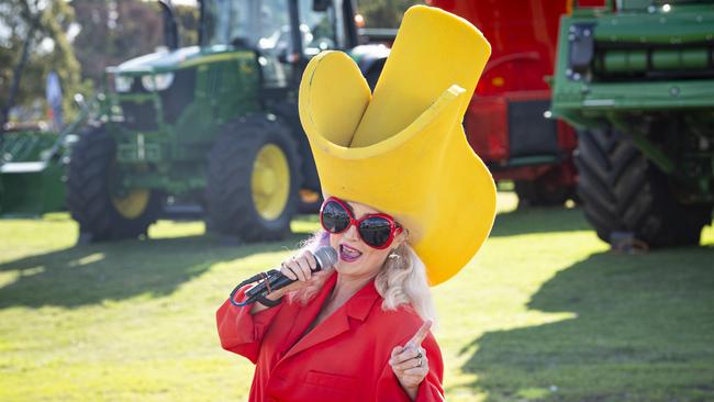 Roving entertainers The Memphis Movers at the Toowoomba Royal Show, Thursday, April 18, 2024. Picture: Kevin Farmer