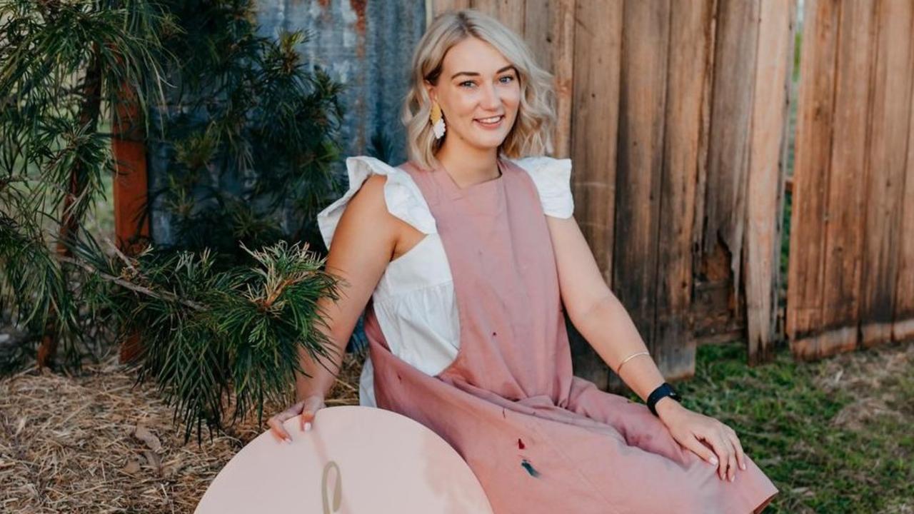 Chloe Johnson, owner of Willow and Hide, travels across outback Australia offering workshops for rural women to experience making their own clutches.