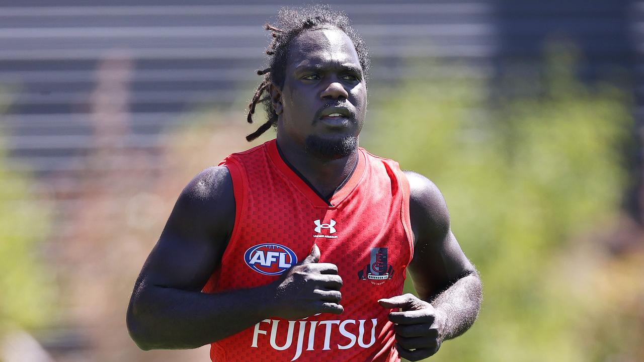 Anthony McDonald-Tipungwuti is moving closer to a potential AFL return at Essendon. Picture: Michael Klein