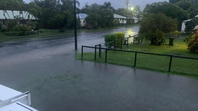 Ben Robinson captured this photo of water pooling in Proserpine.