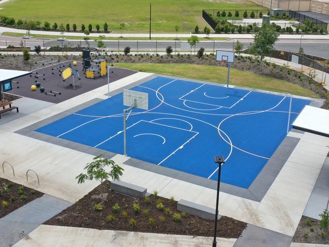 Central Park at Pelican Waters is one of the first in the region to have outdoor parkour equipment, along with custom-designed basketball and netball courts.