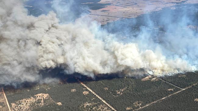 Crews continue to work tirelessly battling several large bushfires in the south of the state today. Myall Park, Wallaby Track - Photo Supplied Qld Fire &amp; Emergency