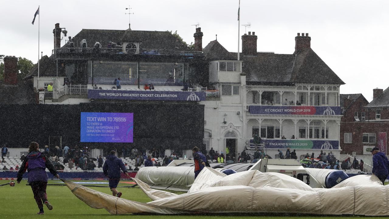 India vs New Zealand was washed out on Thursday. Photo: Rui Vieira/AP Photo.