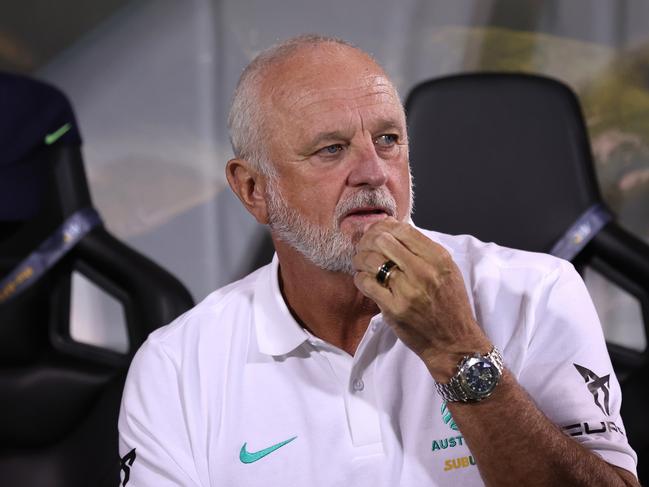 Socceroos Head Coach Graham Arnold has offered his two-cents on the situation unfolding at South Sydney, suggesting the new Rabbitohs coach must implement a culture of “mateship, unity and brotherhood.” Picture: Getty Images