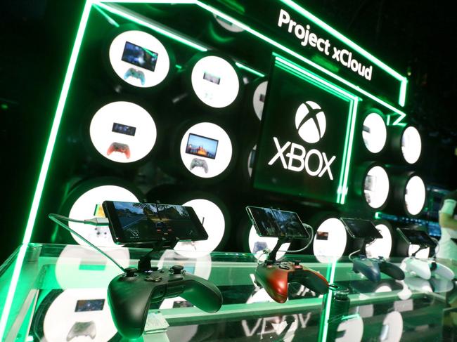 Gamers will get hands on with Project xCloud at the Xbox E3 Showcase in the Microsoft Theater at L.A. Live, Sunday, June 9, 2019 in Los Angeles. (Photo by Casey Rodgers/Invision for Xbox/AP Images)