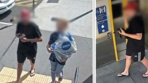 Two people were seen on the train at Morayfield on Tuesday afternoon with the platypus.