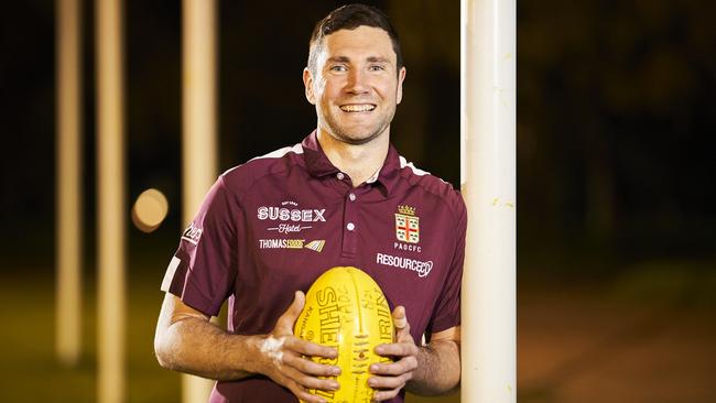 Prince Alfred Old Collegians’ Adam Perryman starred at the back against Brighton. Picture: Matt Loxton