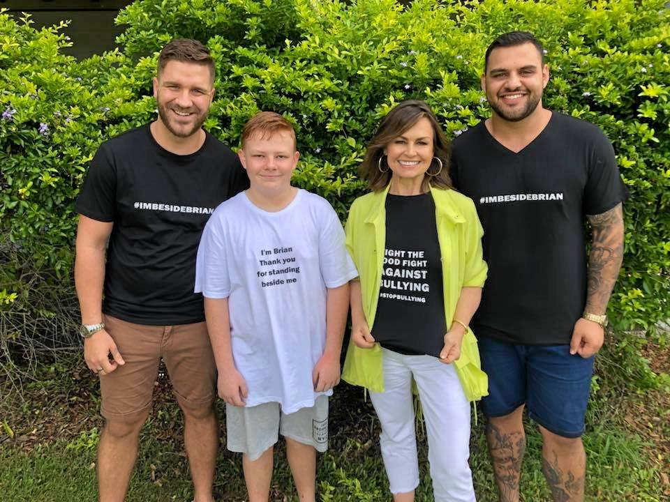 Mathew Castley, Brian Birchall, Lisa Wilkinson and Murray Benton fight against bullying. Picture: Contributed