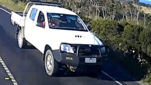 Detectives have released footage of the vehicle they believe may have witnessed the incident, a white Toyota HiLux.