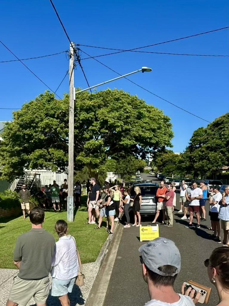 Dozens of people arrived to watch the auction take place on the Saturday morning.