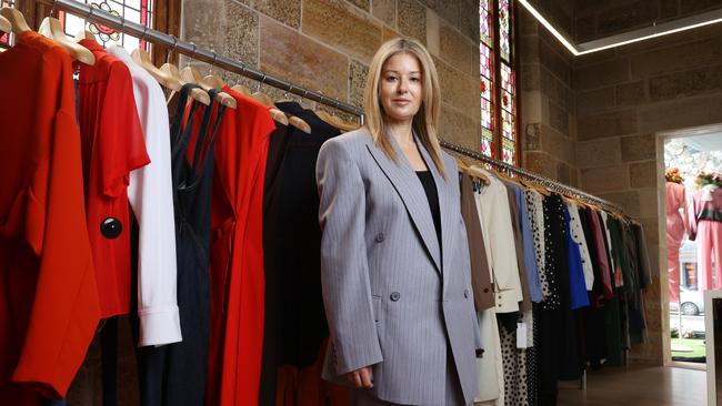 Parlour X director Eva Galambos in her boutique alongside the launch of Phoebe Philo. Picture: John Feder