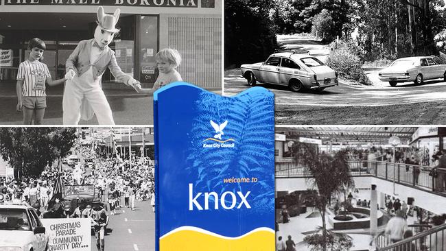 The Easter bunny visiting Boronia Mall, cars navigating the Devil’s Elbow, the Christmas parade through Boronia and the old stairs at Knox Shopping Centre are among the historic photos that capture the history of Knox.