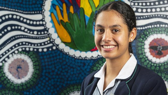 Torres Strait Islander teen Laura Beschel. Picture: Kevin Farmer