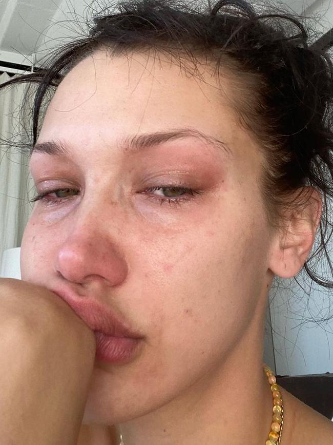 Hadid says this has been her life for ‘a few years now’. Picture: Instagram/bellahadid