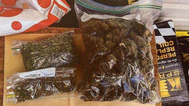 Kilograms of cannabis were found at Jeremy Pope’s Seacombe Gardens home. Picture: District Court