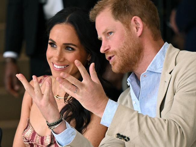 The couple toured Colombia together in August. Picture: RAUL ARBOLEDA / AFP