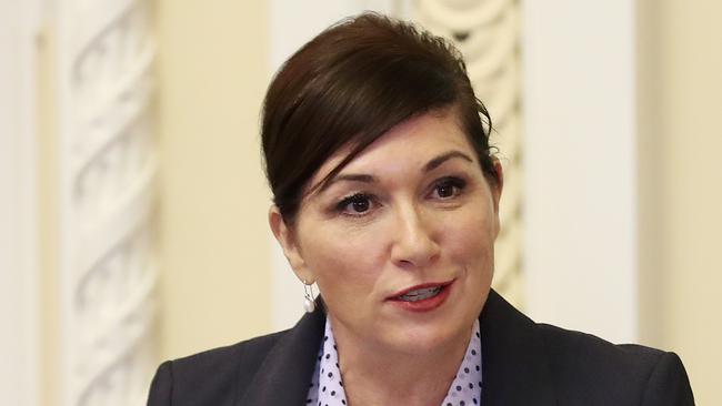 Hon Leeanne Enoch, Member for Algester, Minister for Environment and the Great Barrier Reef, Minister for Science and Minister for the Arts, Queensland Parliament Question Time, Brisbane. Photographer: Liam Kidston.