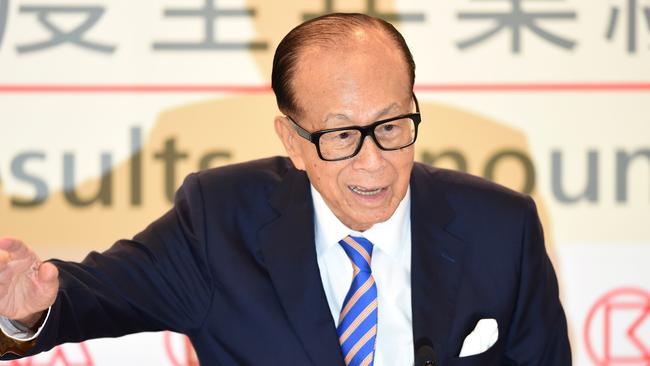 Hong Kong's richest man Li Ka-shing. Picture: Anthony Wallace