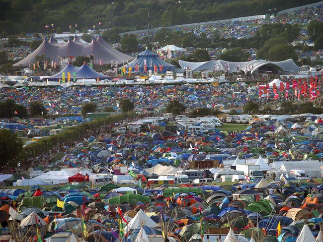 The festival will become a substantial town for the five days of the event. Picture: Joel Ryan/Invision/AP.