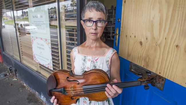 Thieves stole music teacher Jenny Occleshaw’s violins. Picture: Rob Leeson