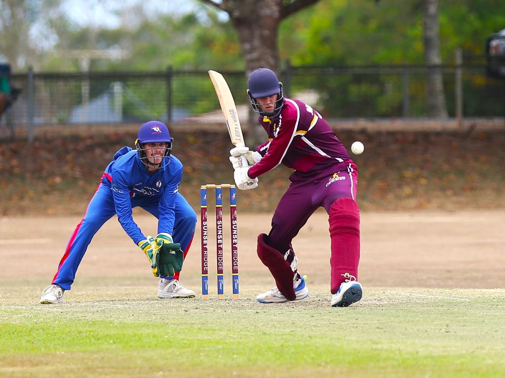 Pictured: Alexander Nasser. Atherton v Barron River. Cricket Far North 2024. Photo: Gyan-Reece Rocha