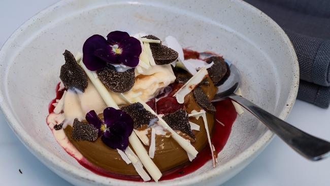 The Fenwick’s chocolate mousse with truffles. Picture: Jenifer Jagielski