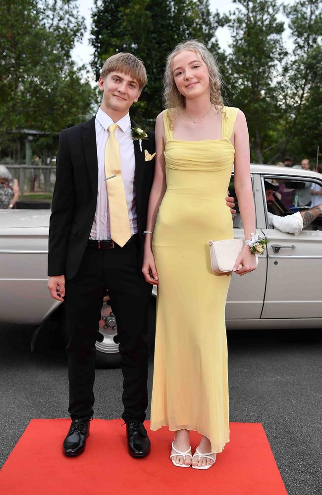 Daniel Hemberg and partner at Nambour State College School Formal. Picture: Patrick Woods.