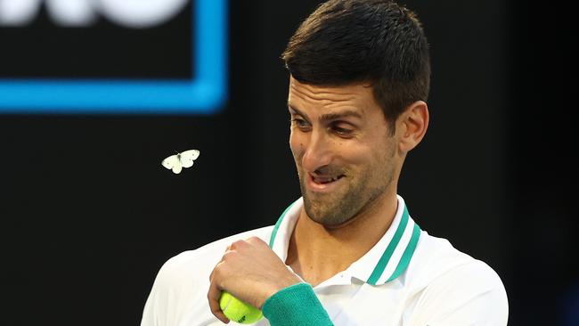 It’s not an Australian Open without a bit of Novak controversy. Picture: Getty Images