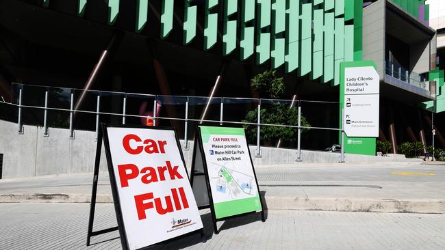 The car park at the Lady Cilento Children's Hospital. Picture: Tara Croser.