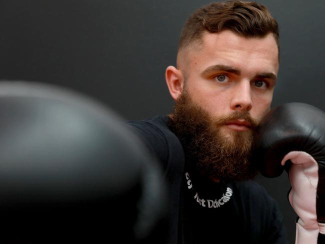 Charlie Joyner defeated Mackenzie Cunningham by decision to be crowned the new Australian amateur cruiserweight kickboxing champion. Picture: Angelo Velardo