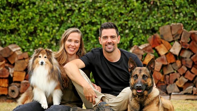 Jen and Ryan Tate will join the Dogs of Oz campaign to share their invaluable insights into the world of dogs. Picture: Nathan Edwards