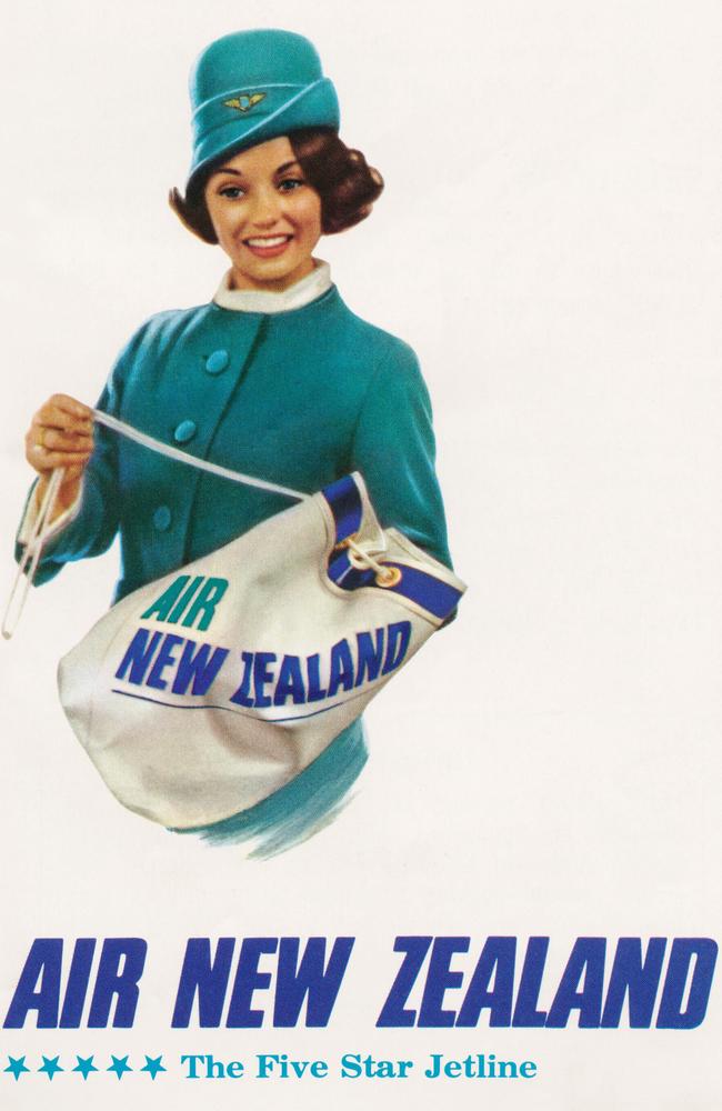 The 1960 Air New Zealand Dior uniform worn by the airline’s poster girl at the time, Barbara Torrance. Picture: Air New Zealand