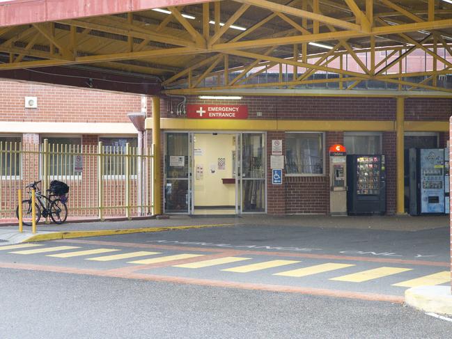 The emergency entrance of Fairfield Hospital. Picture: Melvyn Knipe