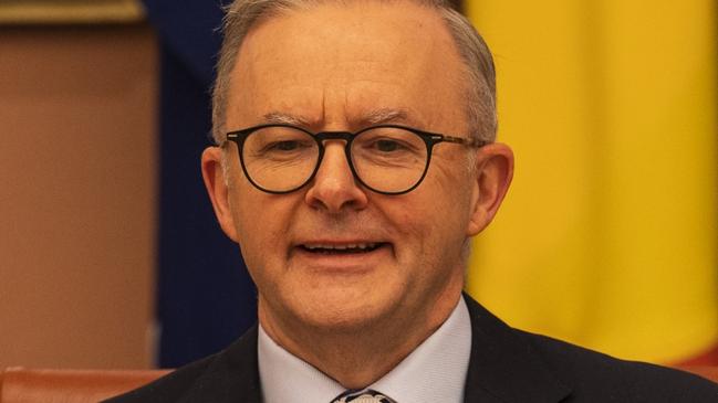 CANBERRA, AUSTRALIA - NewsWire Photos June 17, 2022: Prime Minister Anthony Albanese welcomes the State Premiers at the national cabinet meeting at Parliament house, Canberra. Picture: NCA NewsWire / Martin Ollman