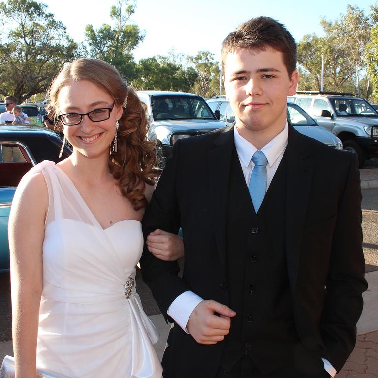 Hannah Miegel and Sam Whalland at the 2015 St Philip’s College formal at the Alice Springs Convention Centre. Picture: NT NEWS