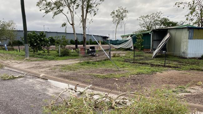 Cyclone Imogen created havoc in Karumba with wind gusts of more than 100kph causing damage. Picture: Verena Olesch.