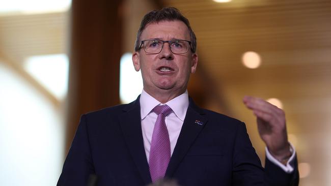 Alan Tudge has stood aside amid allegations of abuse from his former lover, which he denies. Picture: NCA NewsWire / Gary Ramage