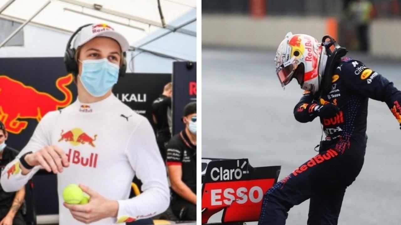 Azerbaijan Grand Prix 2021: Max Verstappen crash, kicking tyres photo ...