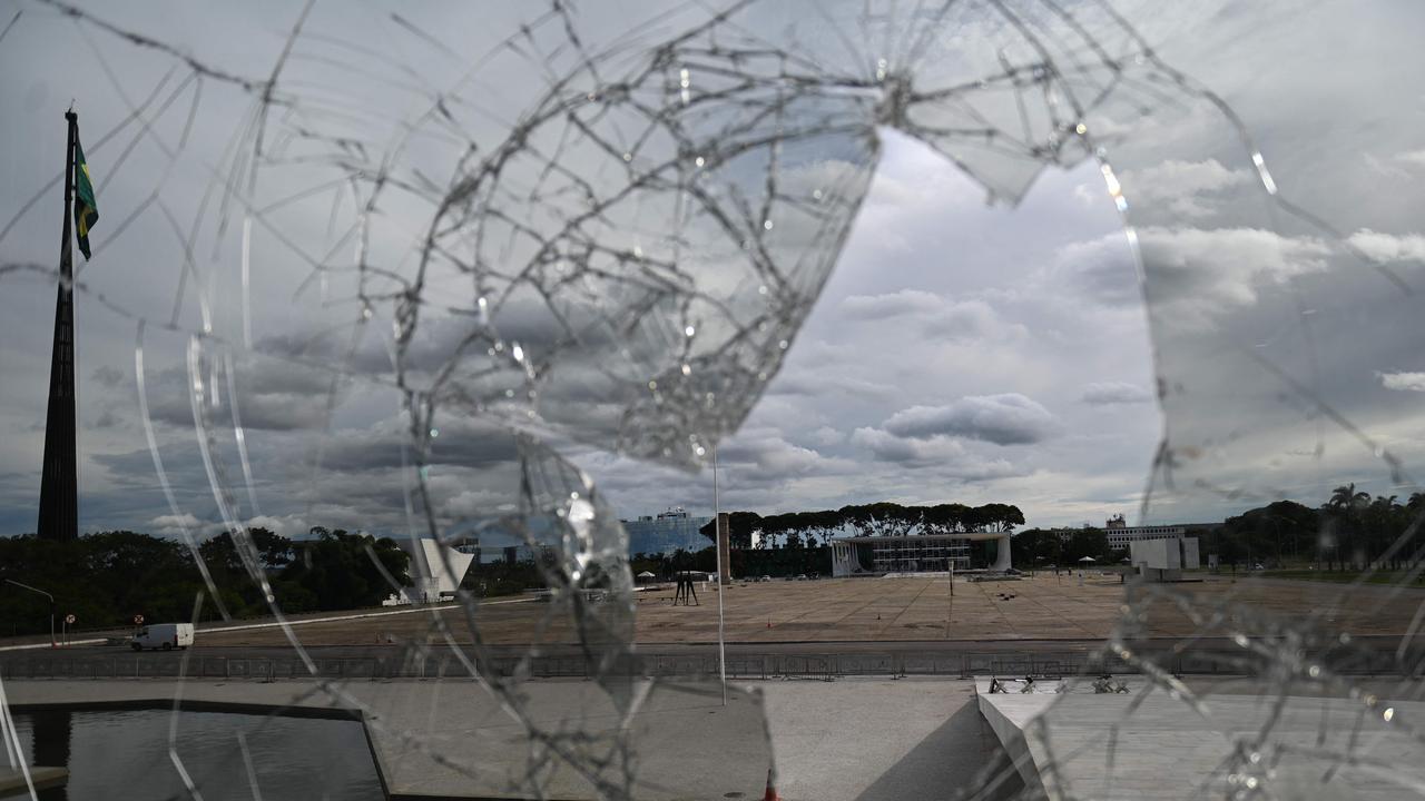 Brazil’s Supreme Court was among the government buildings stormed and damaged by Bolsonaro’s supporters. Picture: Mauro Pimentel/AFP