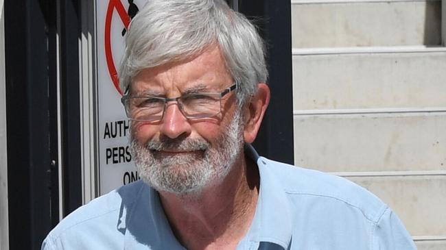 Dr Bob Montgomery outside the Tweed Police Station.