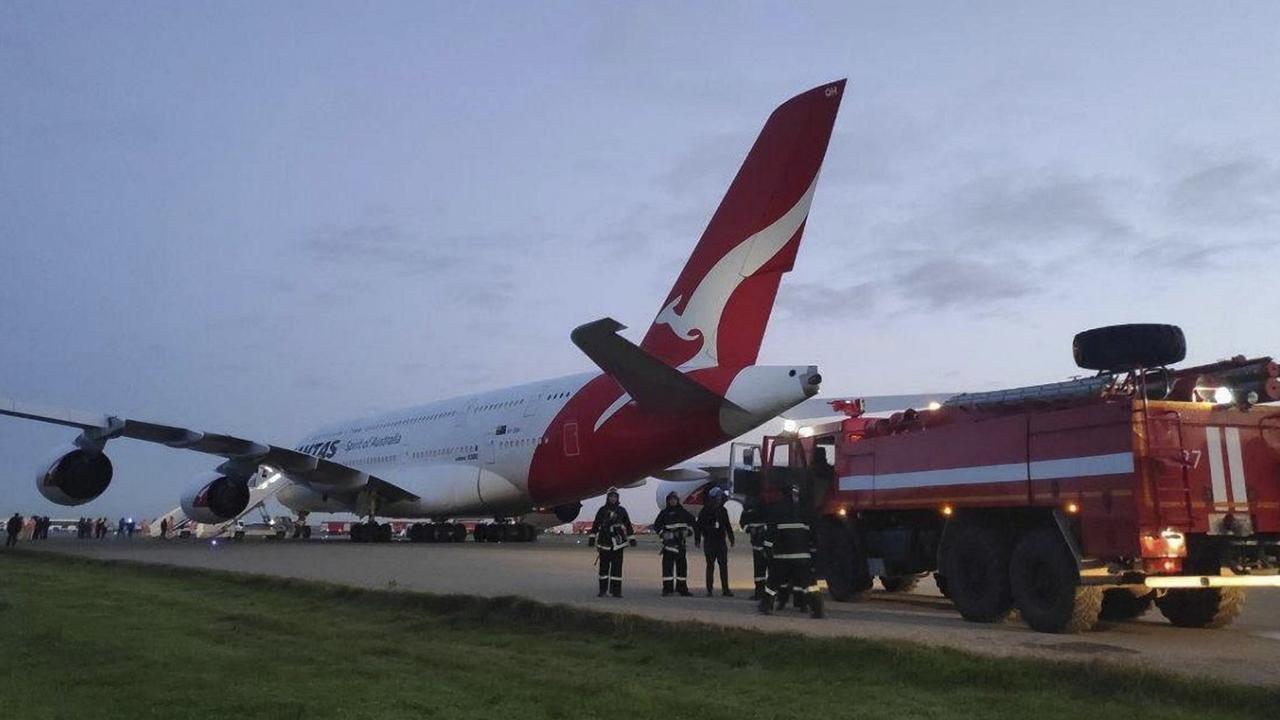 The plane was forced to land after a smoke alarm was triggered. Picture: Supplied