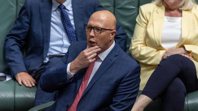 A Yougov poll exclusive to The Courier-Mail has revealed that Peter Dutton is the preferred PM in Queensland, holding an eight-point lead over Anthony Albanese. Picture: NCA NewsWire / Gary Ramage