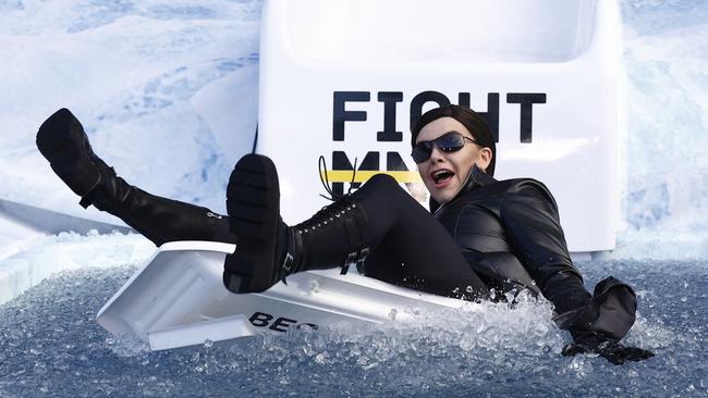 The TV personality made a splash. Picture: Getty Images