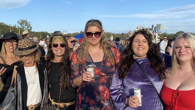 Ladies enjoy the sun at the Coffs Cup 2022. Picture: Matt Gazy