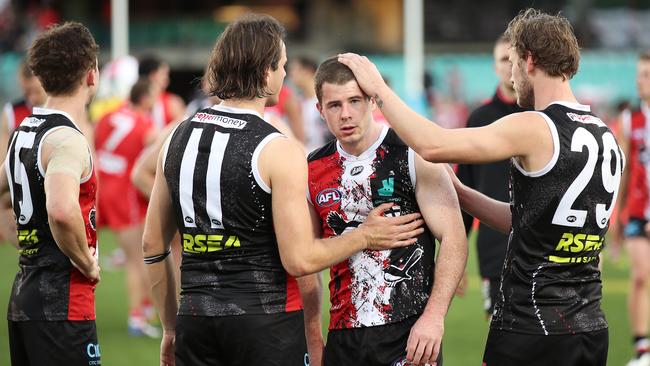 Higgins has featured in all 12 of the Saints’ games this season. (Photo by Matt King/AFL Photos/via Getty Images)