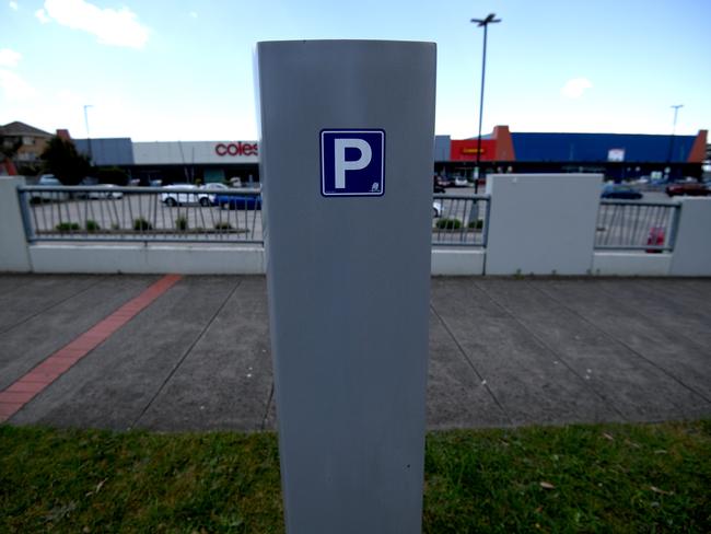 Documents show this strangely-located parking meter could take more than 20 years to recoup its installation costs. Picture: Penny Stephens.