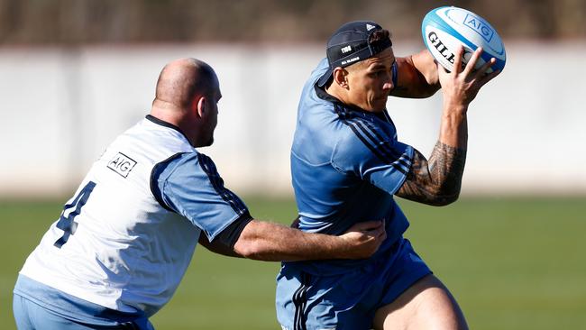 Sonny Bill Williams at All Blacks training in the USA.