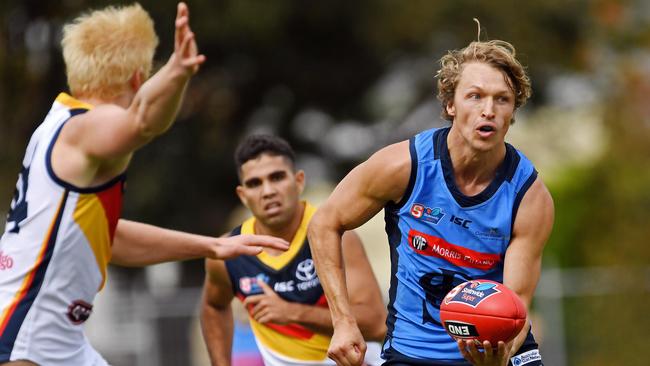 Sturt's Tom Harms is a valuable inclusion for the Double Blues. Picture: Tom Huntley