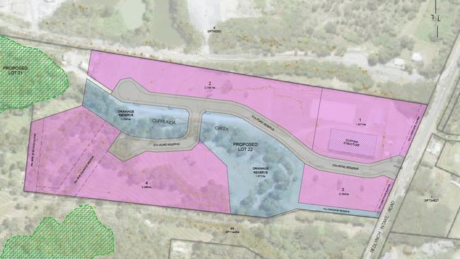 Bengali Land is seeking preliminary approval from Cairns Regional Council to build an industrial precinct on its Redlynch Valley property that's currently home to the Crystal Cascades Horse Park. Map: Supplied